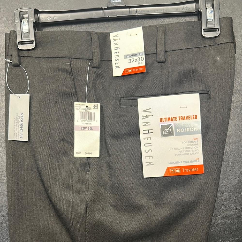 Van Heusen Ultimate Traveler Black Dress Pants